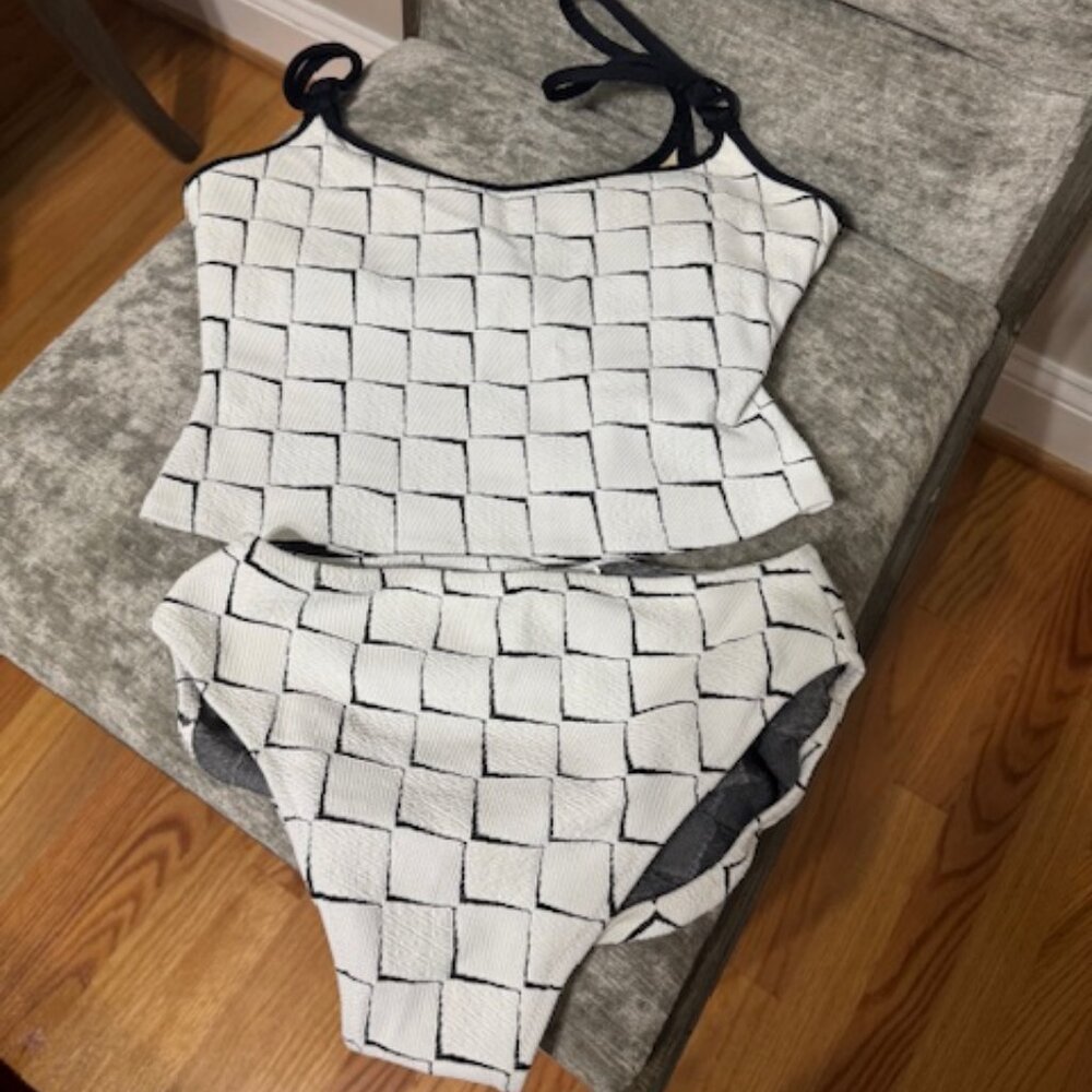Tara Grinna Swimsuit with matching skirt